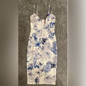 Blue And White Floral dress